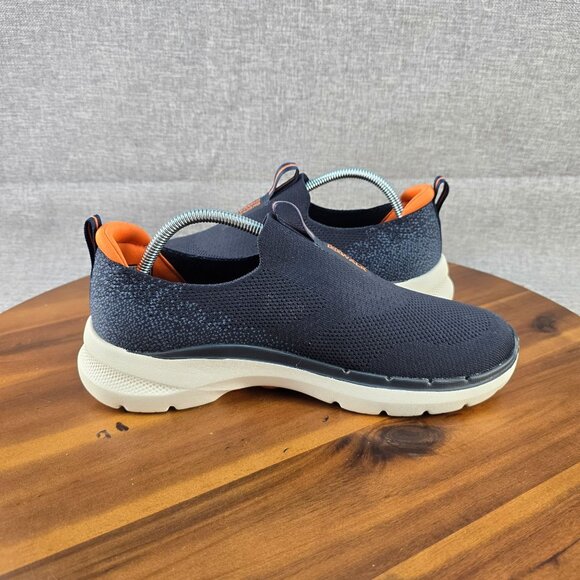 Skechers Go Walk Hyper Pillar Slip-On Shoes Us 8 Navy Blue Orange Men Textile Ma - Picture 13 of 14